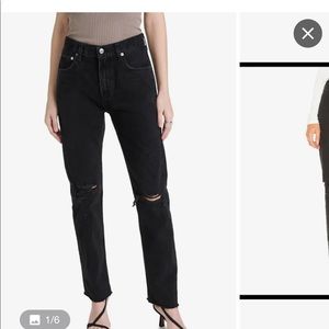 NWT Agolde Distressed High Rise Jeans